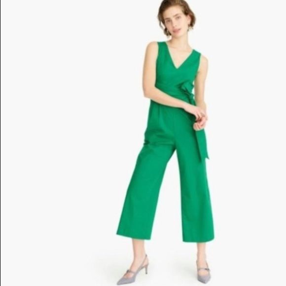 JCrew Sz 2 GREEN JUMPSUIT - Picture 4 of 9